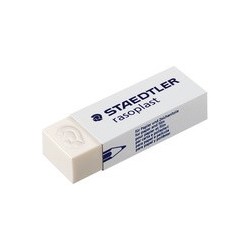 Staedtler gomme en plastique rasoplast 526 b30, blanc