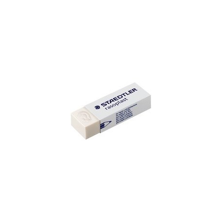 Staedtler gomme en plastique rasoplast 526 b30, blanc