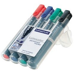 Staedtler marqueur permanent lumocolor 350, étui de 4