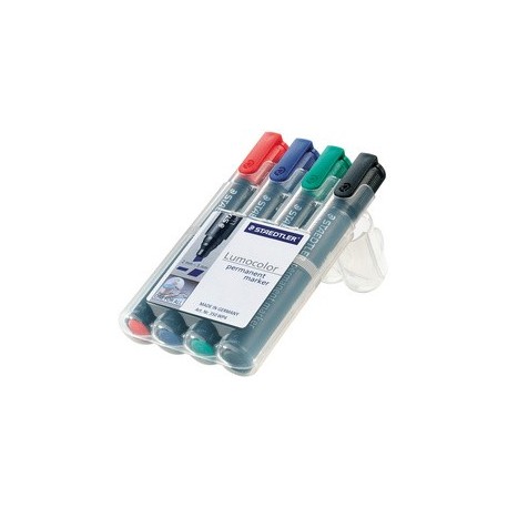Staedtler marqueur permanent lumocolor 350, étui de 4
