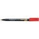 Staedtler marqueur permanent spécial lumocolor 319f, rouge,
