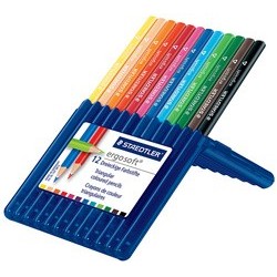 Staedtler crayons de couleur ergosoft, étui de 24, largeur