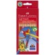 Faber-castell crayons de couleur triangulaire, étui en