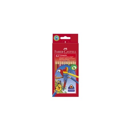 Faber-castell crayons de couleur triangulaire, étui en