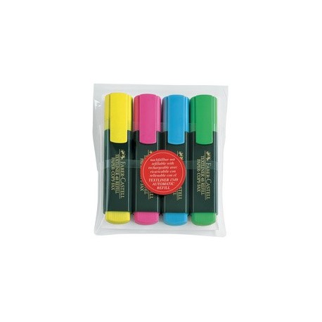 Faber-castell surligneur textliner 48 refill, étui de 6