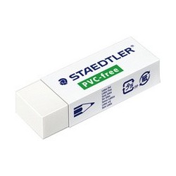 Staedtler gomme b20, sans pvc, blanc