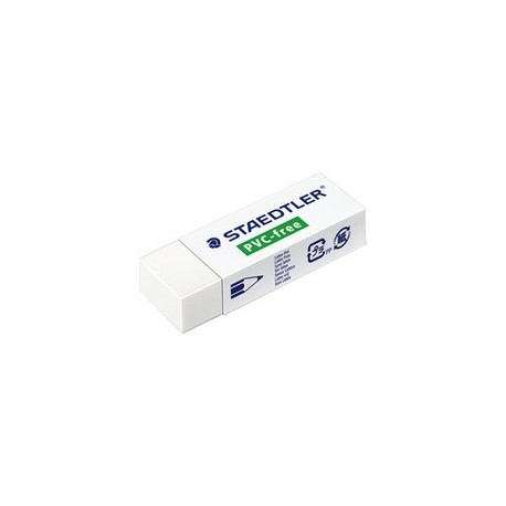 Staedtler gomme b30, sans pvc, blanc