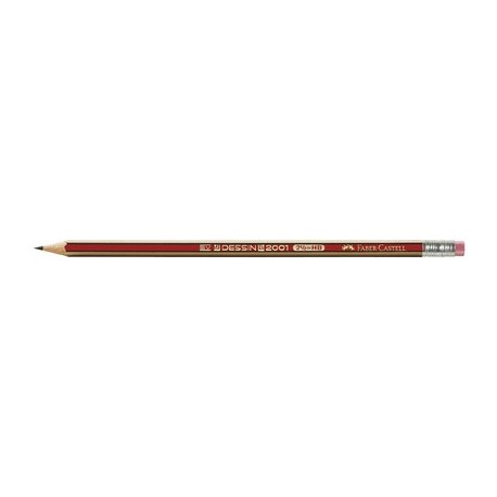 Faber-castell crayon dessin 2001, degré de dureté: hb