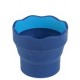 Faber-castell gobelet clic & go, bleu, en plastique