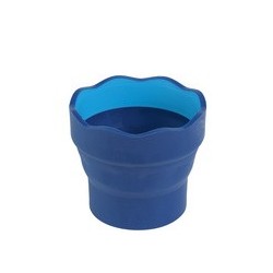Faber-castell gobelet clic & go, bleu, en plastique