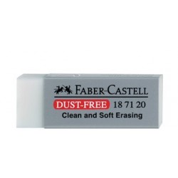 Faber-castell gomme en plastique dust-free, noir