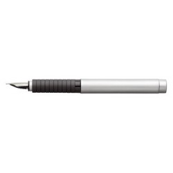 Faber-castell stylo plume basic metall, mat, largeur de la