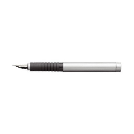 Faber-castell stylo plume basic metall, mat, largeur de la