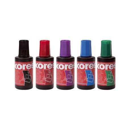 Kores encre à tampon, contenu: 27 ml, rouge