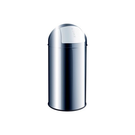 Helit poubelle avec clapet, 50 litres, bleu