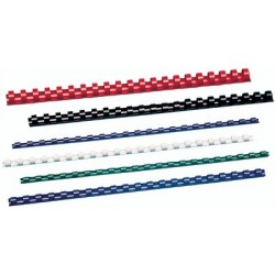Gbc baguettes à anneaux plastiques combbind,format a4, blanc
