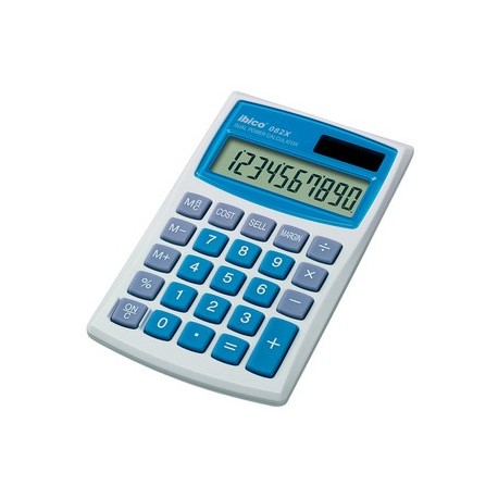 Ibico calculatrice 082x, écran lcd à 10 chiffres, étui en