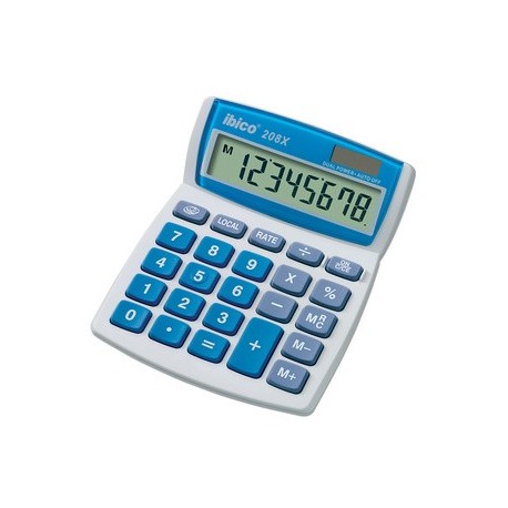 Ibico calculatrice de bureau 208x, écran lcd à 8 chiffres