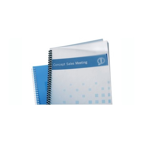 Gbc couverture pour reliure polyclearview, a4, 0,45 mm