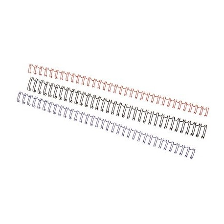 Gbc baguettes de reliure métallique wire'o 6,0 mm, a4, 21