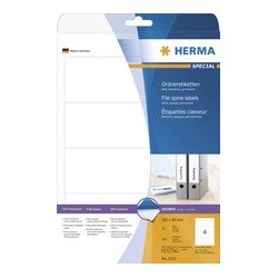 Herma étiquettes superprint pour classeur, 192 x 61mm, court