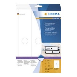 Herma étiquettes classeur special, 63 x 297 mm, blanc