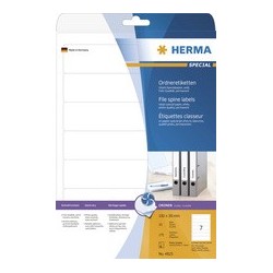 Herma etiquettes classeur special, blanc, 192 x 38 mm, blanc