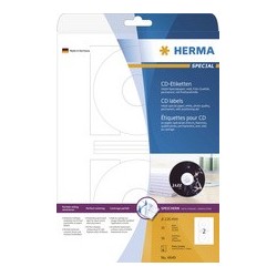 Herma étiquettes cd/dvd pour jet d'encre special, diamètre: