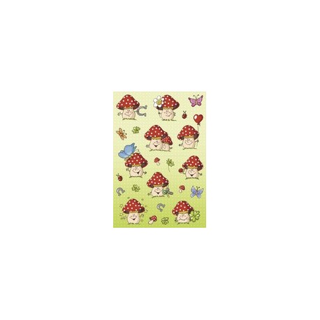 Herma sticker decor "coccinelle argentée"