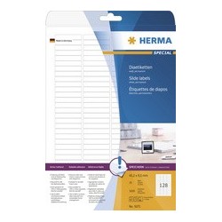 Herma étiquettes de diapos special, 43,2 x 8,5 mm, blanc