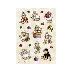 Herma sticker decor "photo d'animeaux de la ferme"