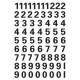 Herma stickers chiffres 0-9, film noir, hauteur: 33 mm