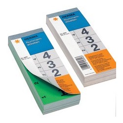 Herma étiquettes numéros, autocollant, 28 x 56 mm, vert