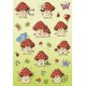 Herma sticker decor "coccinelles et fleur"