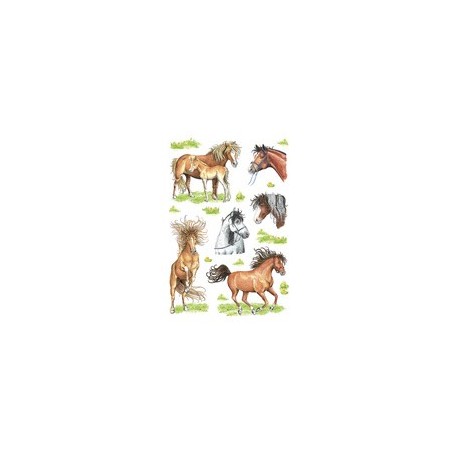 Herma sticker decor "chevaux dessinés"