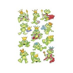Herma sticker decor "roi grenouille"