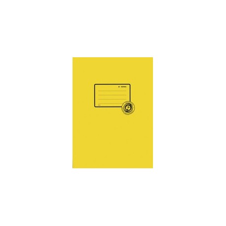 Herma protège-cahier recyclé, format a4, en papier, jaune