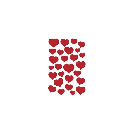 Herma sticker magic "coeurs rouges", stone