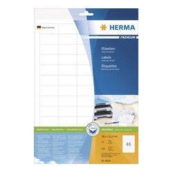 Herma etiquettes universelles premium, 38,1 x 21,2 mm, blanc