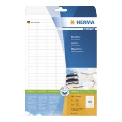 Herma etiquettes universelles premium, 210 x 148 mm, blanc