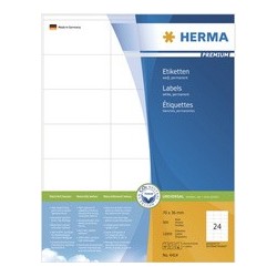 Herma etiquettes universelles premium, 105 x 48 mm, blanc