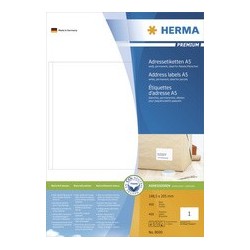 Herma etiquettes universelles premium, 148,5 x 205 mm,blanc