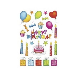 Herma sticker decor "anniversaire", scintillant