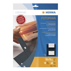 Herma pochettes photos fotophan a4, pour photos 9 x 13 cm,