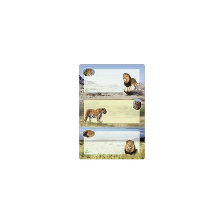 Herma Étiquettes pour livres "animaux africains", 76 x 35 mm