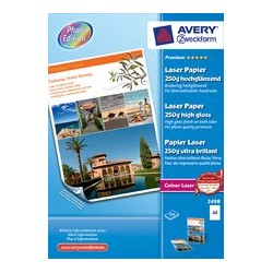Avery zweckform papier premium laser couleur, 200 g/m2