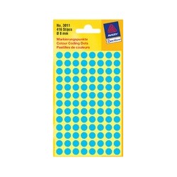 Avery zweckform pastilles de couleurs, diamètre 12 mm, jaune