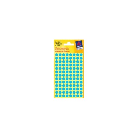 Avery zweckform pastilles de couleurs, diamètre 12 mm, jaune