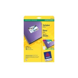 Avery zweckform etiquettes ultra-brillantes, 99,1 x 139 mm,