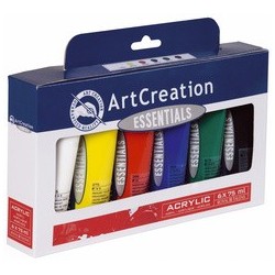 Royal talens acrylique artcreation, 75 ml, set de 6
